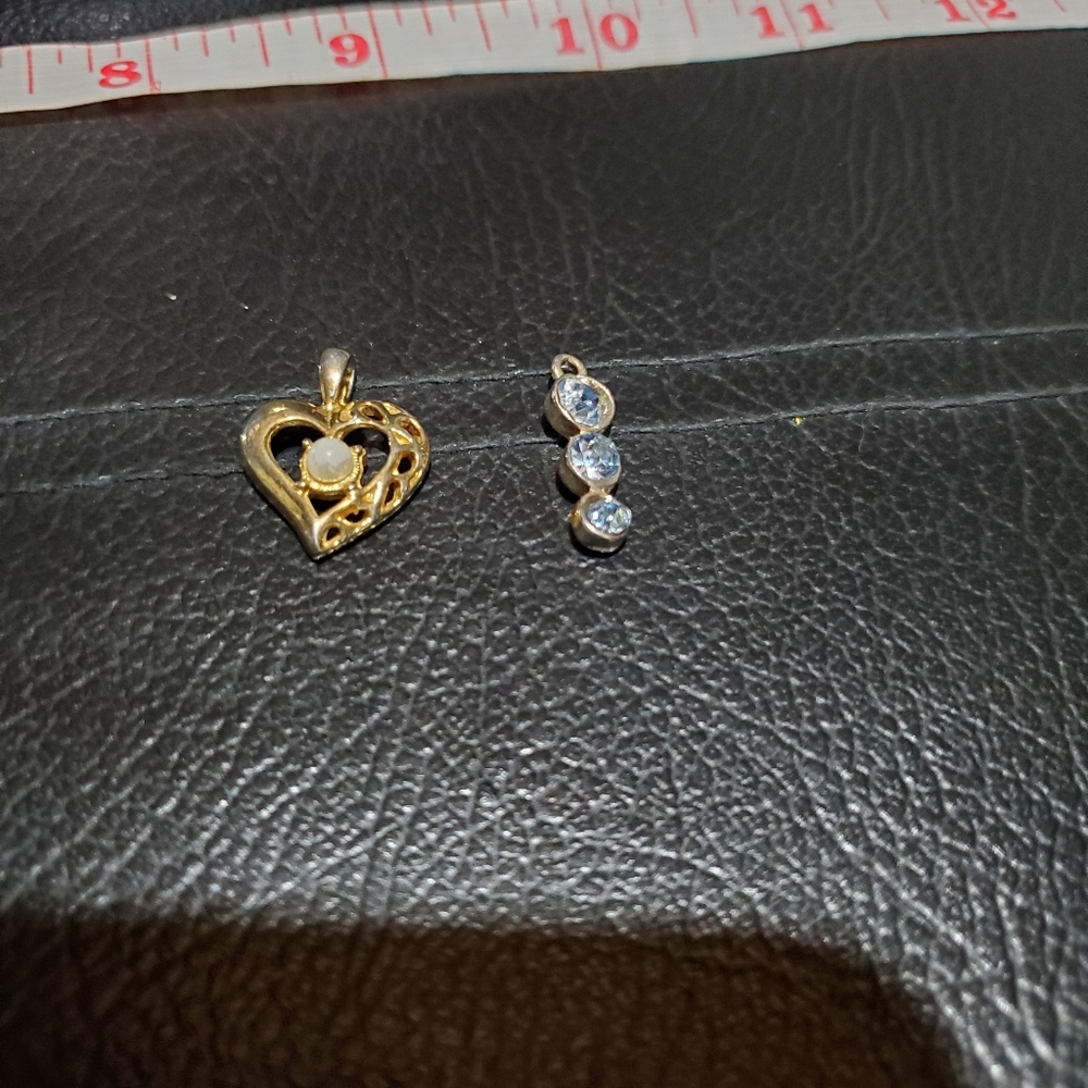 Costume jewelry,  7 pendants, 16 rings, 20 pins